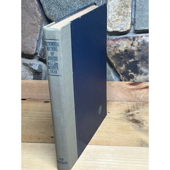 Vintage Instrumental Methods of Analysis. Willard & Merritt. 2nd Edition. 1952 - Picture 1 of 6